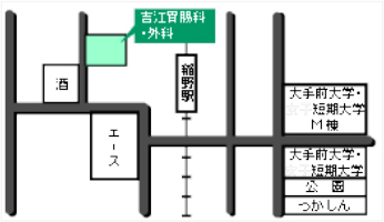 吉江胃腸科・外科までの地図